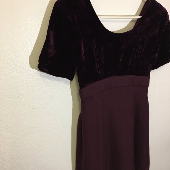 Vintage Fancy Maxi Dress Bridgerton Formal Empire Waist Ball Gala Holiday (BT) - Picture 11 of 14